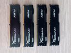 HyperX FURY Memory Black - 16GB (4x4GB) - DDR4 2400MT/s CL15, Computers en Software, RAM geheugen, 16 GB, Desktop, Gebruikt, Ophalen of Verzenden