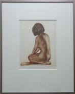 ROGER HEBBELINCK / RUGGELINGS NAAKT / KLEURETS / 51x41cm KAD, Antiek en Kunst, Kunst | Litho's en Zeefdrukken, Ophalen of Verzenden
