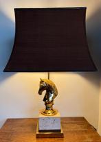 Lampe de table vintage style tête de cheval Maison Charles, Maison & Meubles, Comme neuf, Enlèvement, Art Deco, 50 à 75 cm