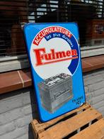Fulmen Accu oud emaille reclamebord, Verzamelen, Merken en Reclamevoorwerpen, Ophalen of Verzenden, Gebruikt, Reclamebord