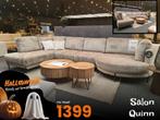 VE Quin Hoeksalon comfort NIEUW in taupe stof +   Levering +, Ophalen of Verzenden, Nieuw, Stof