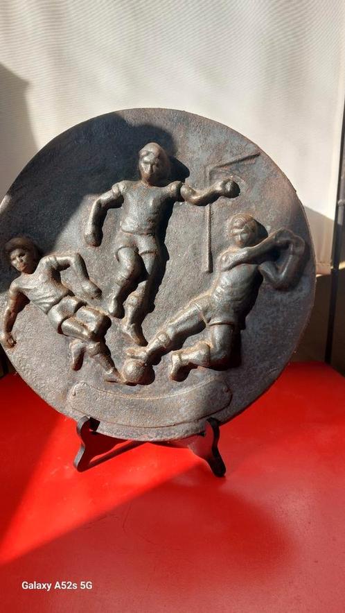 Gietijzeren muurschild., Antiek en Kunst, Antiek | Tin, Ophalen