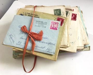 Verzameling oude liefdesbrieven 1947 - 1950 beschikbaar voor biedingen