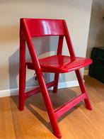 Vintage rode  kunststof klaspstoel / plooistoel jaren 70/80, Ophalen, Kunststof, Gebruikt, Seventies