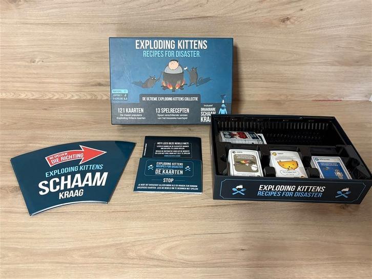 exploding kittens recipes for disaster - s4182, Hobby en Vrije tijd, Gezelschapsspellen | Bordspellen, Zo goed als nieuw, Verzenden