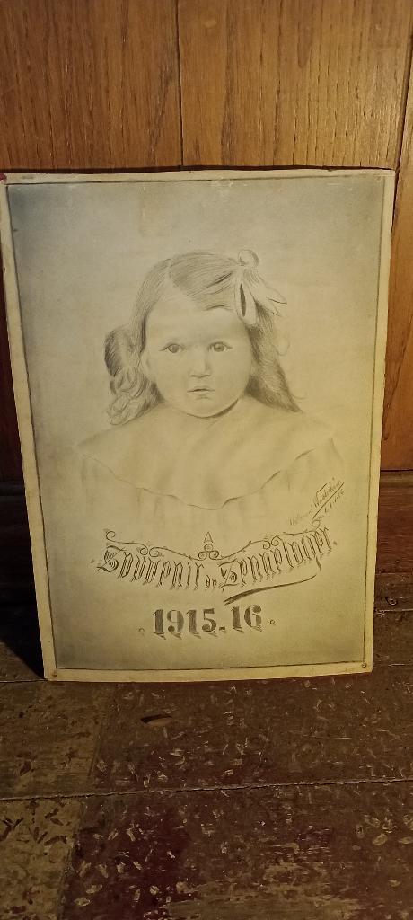 Dessin original signé, 1916, Allemagne, 25x35, n470, Antiquités & Art, Art | Dessins & Photographie, Enlèvement