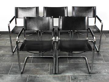 Set van 6 Matteo Grassi MG5 buisframe stoelen beschikbaar voor biedingen