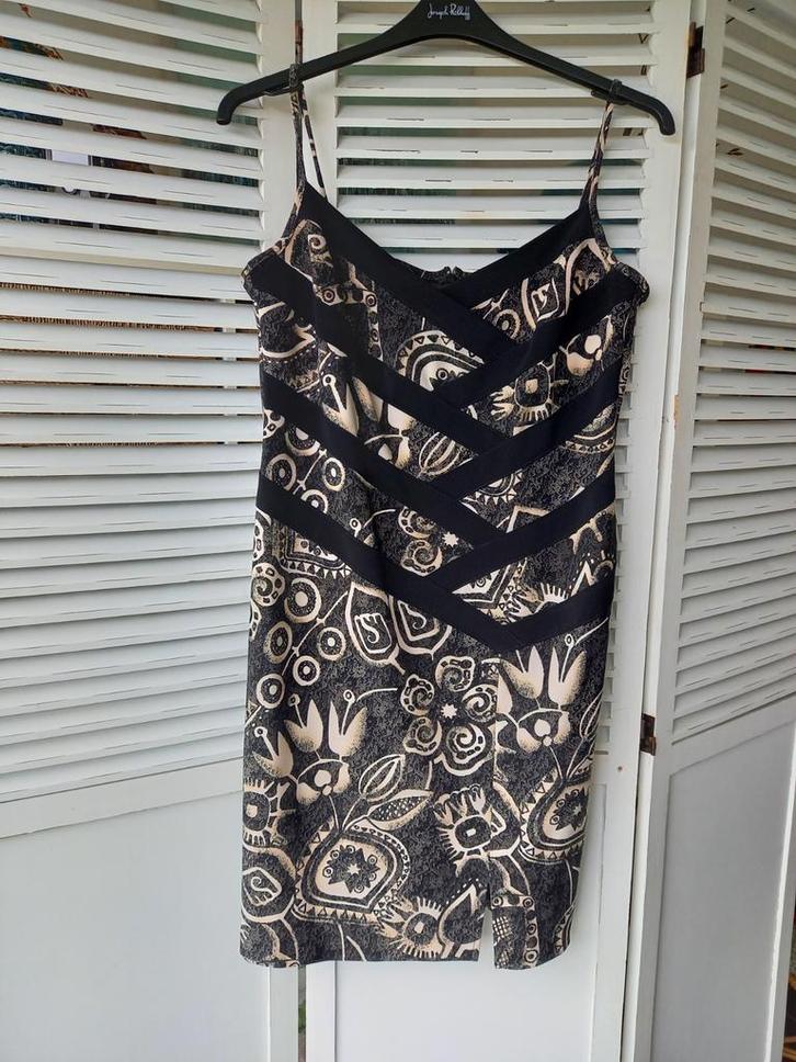 Kleedje jurk feestjurk met vestje Joseph Ribkoff maat 42/44, Kleding | Dames, Jurken, Zo goed als nieuw, Maat 42/44 (L), Zwart