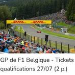 2 tickets Formule 1 à spa francorchamps