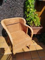 Rieten/rotan zeteltje, Tuin en Terras, Tuinstoelen, Ophalen, Gebruikt, Rotan