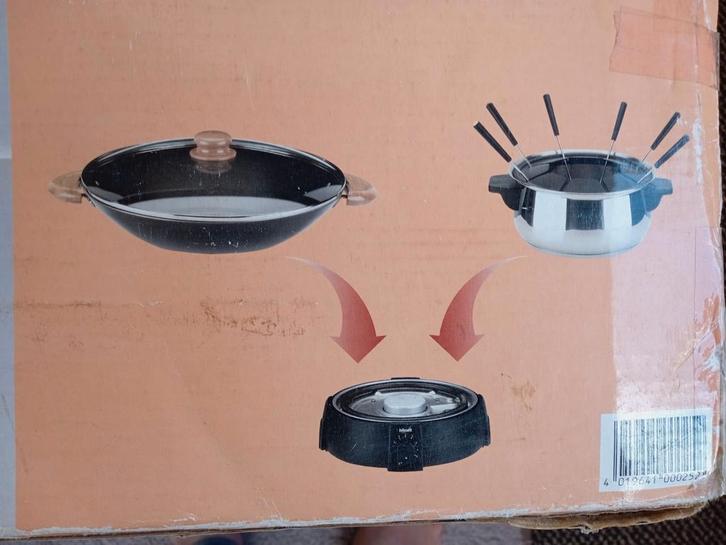 Service fondue et wok, Elektronische apparatuur, Fonduesets, Gebruikt, Elektrisch, Ophalen