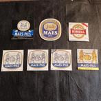 7 x Bier Etiket Bière Etiquette Brasserie Maes Pils Waarloos, Verzamelen, Ophalen of Verzenden