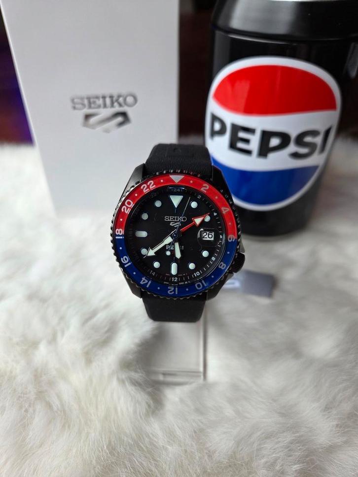 NIEUW Seiko 5 Sports x Pepsi SSK047K1 Limited Edition, Handtassen en Accessoires, Horloges | Heren, Nieuw, Seiko, Ophalen of Verzenden