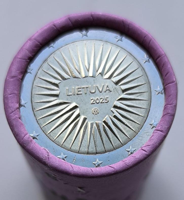 Litouwen. 2 Euro 2025 "Defence" (25 pieces) in roll, Postzegels en Munten, Munten | Europa | Euromunten, Setje, 2 euro, Overige landen