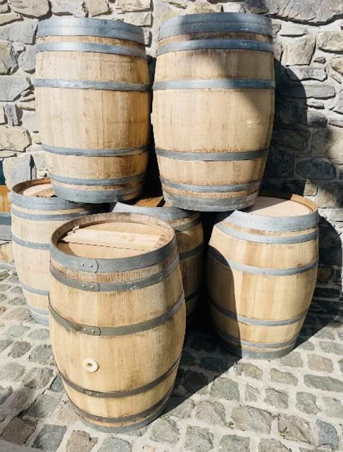 Houten vaten 225 liter (eikenhout). Uitstekende conditie., Verzamelen, Wijnen, Zo goed als nieuw, Ophalen of Verzenden