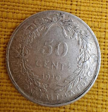 Belgische munt Albert - 1910 - 50 karaat beschikbaar voor biedingen