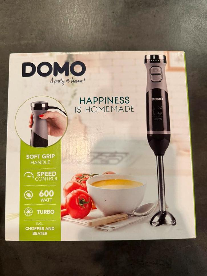 NEUF ! DOMO DO9206M mixeur plongeant + fouet de cuisine 600W, Electroménager, Mélangeurs de cuisine, Neuf, Enlèvement
