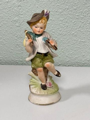 Capodimonte bisque porselein beeld beeldje meisje hiking beschikbaar voor biedingen