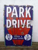 Vintage emaille reclamebord Park Drive, Utilisé, Enlèvement ou Envoi, Panneau publicitaire