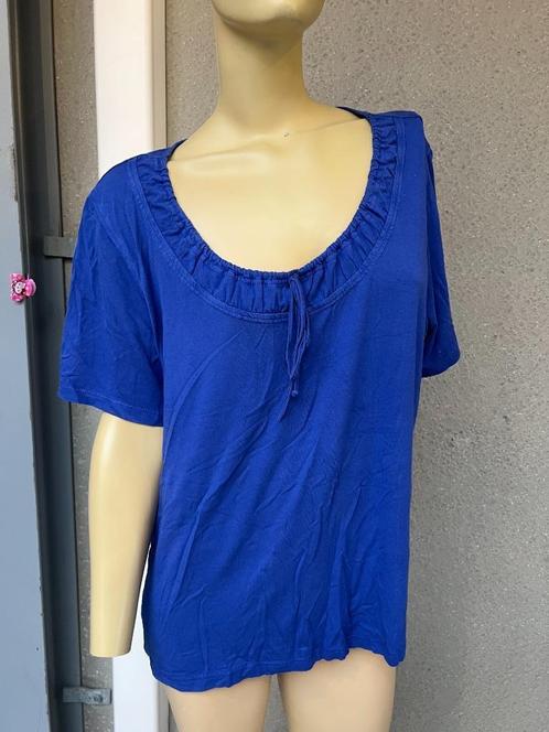 tshirt 44, Kleding | Dames, T-shirts, Gedragen, Maat 42/44 (L), Blauw, Korte mouw, Ophalen of Verzenden