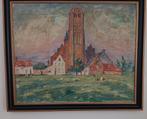 Schilderij  De kerk van Damme, Antiek en Kunst, Kunst | Schilderijen | Klassiek, Ophalen