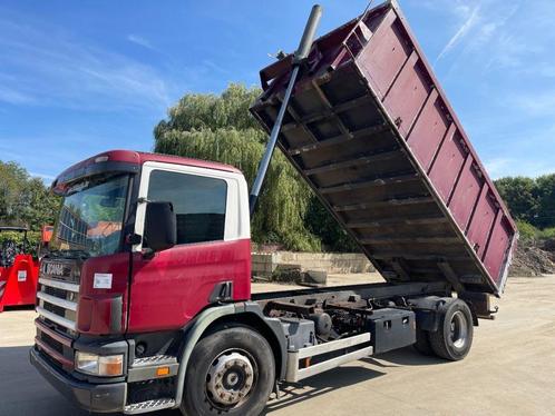 Scania P124-400 *BELGIAN TRUCK-FULL STEEL* (bj 1997), Autos, Camions, Entreprise, Scania, Diesel, Boîte manuelle, Rouge, Propulsion arrière