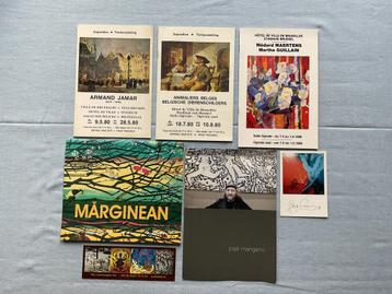 Brochures tentoonstellingen schilderkunst. beschikbaar voor biedingen