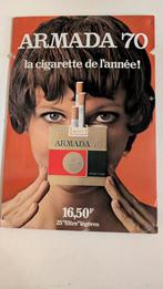 Très grand carton 50/37cm Armada 70 la cigarette de l'année, Collections, Enlèvement ou Envoi, Utilisé