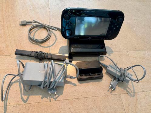 Wii U zwarte editie van 32 GB, Games en Spelcomputers, Spelcomputers | Nintendo Wii U, Zo goed als nieuw, Ophalen of Verzenden