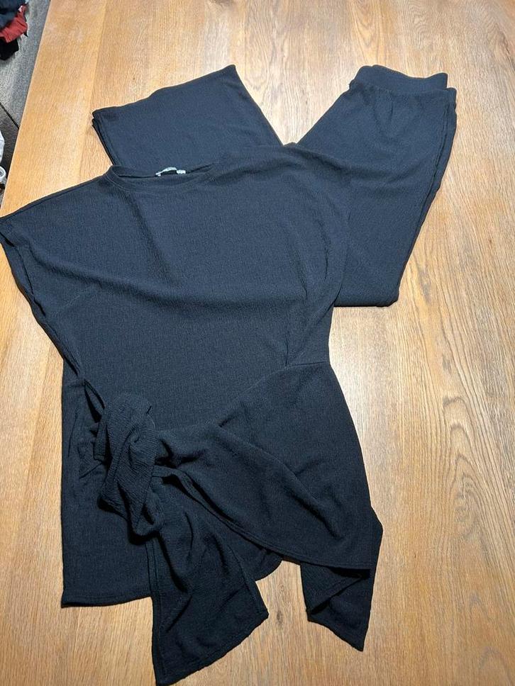 Zwarte lounge set Zara maat S, Kleding | Dames, Broeken en Pantalons, Zo goed als nieuw, Maat 36 (S), Zwart, Lang, Ophalen of Verzenden