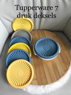 Tupperware 7 dezelfde druk deksels 9 foto's (zonder kommetje, Verzenden, Zo goed als nieuw, Blauw, Overige typen
