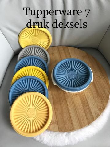 Tupperware 7 dezelfde druk deksels 9 foto's (zonder kommetje beschikbaar voor biedingen