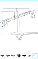 Support double écran IIYAMA peu servi + 2 écrans complet, Enlèvement ou Envoi, Comme neuf