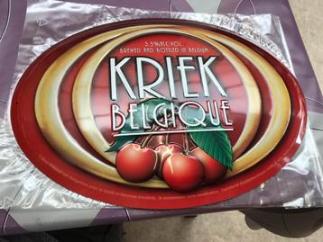 Kriek belgique reclamebord+sleutelhanger/stoppentrekker beschikbaar voor biedingen