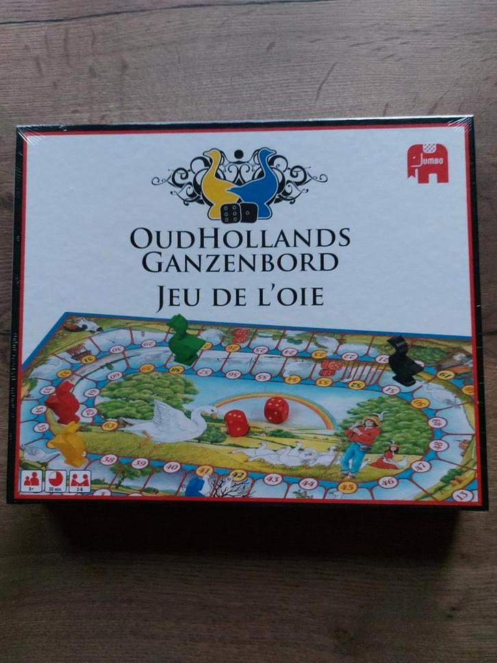 Ganzenbord (Oud Hollands Ganzenbord), Hobby en Vrije tijd, Gezelschapsspellen | Bordspellen, Nieuw, Ophalen