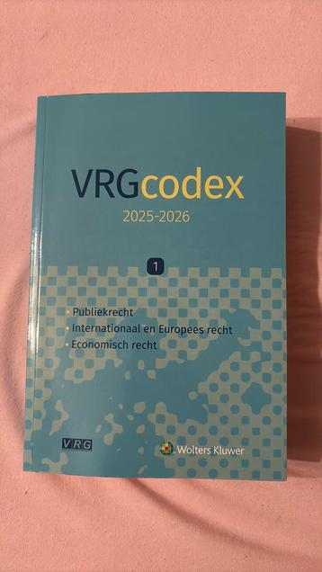 VRG codex 1 beschikbaar voor biedingen