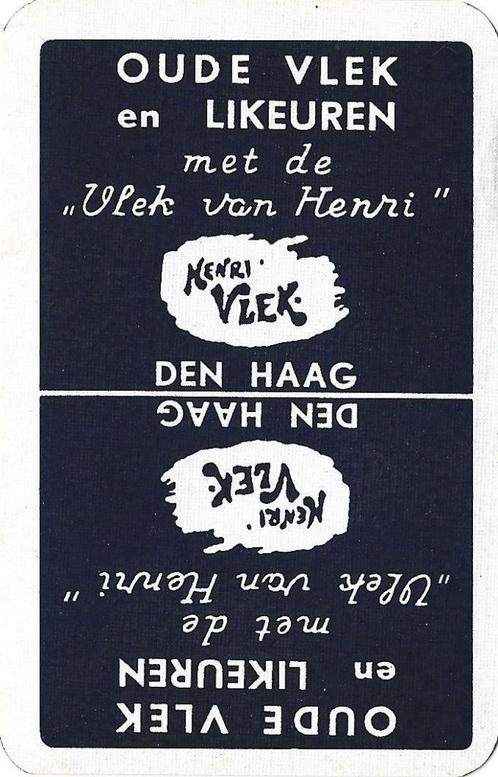 Joker met OUDE VLEK Jenever / Distilleerderij reclame 01, Verzamelen, Speelkaarten, Jokers en Kwartetten, Nieuw, Joker(s), Ophalen of Verzenden