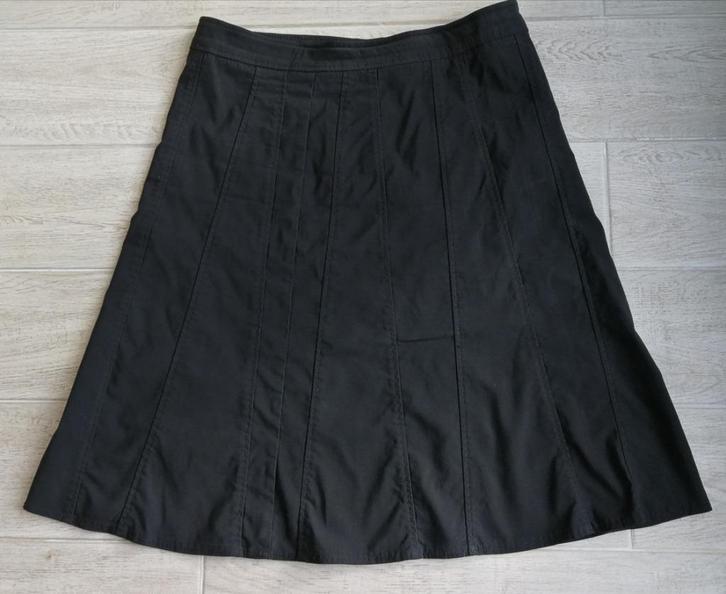 Zwart zomerrokje - Biaggini - maat 44, Kleding | Dames, Rokken, Zo goed als nieuw, Maat 42/44 (L), Zwart, Knielengte, Ophalen of Verzenden