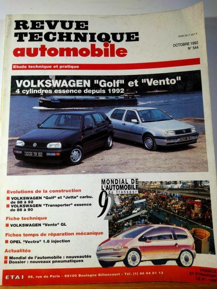 RTA - Volkswagen Golf - Vento - Jetta - n 544, Autos : Divers, Modes d'emploi & Notices d'utilisation, Envoi