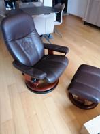 2 fauteuils Stressless Ekornes avec ses reposes pieds dans u, Ophalen, Minder dan 75 cm, Universel, Hout