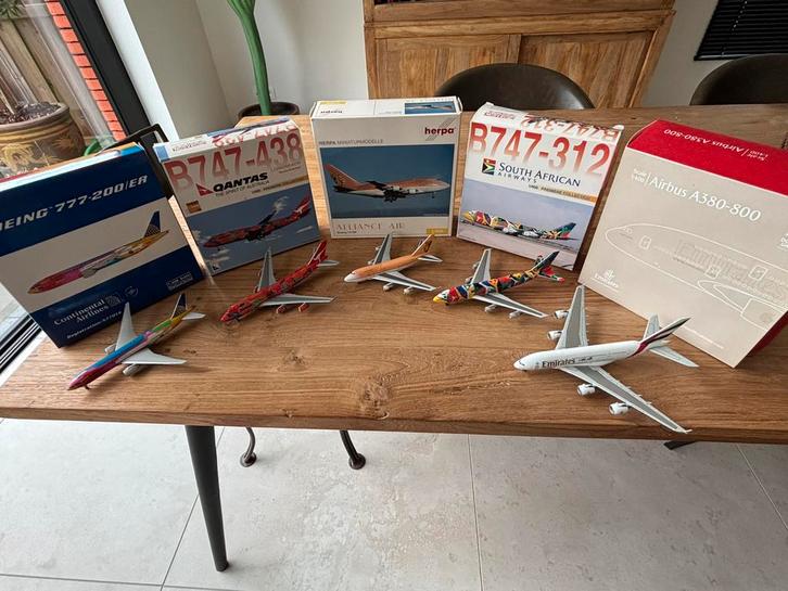 Vliegtuigmodellen 1/400 Herpa/Phoenix ect, Verzamelen, Luchtvaart en Vliegtuigspotten, Zo goed als nieuw, Ophalen of Verzenden