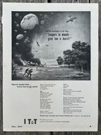 US WO2 advertentie IT&T met parachutisten, airborne, Ophalen of Verzenden