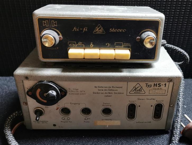 Heli HS-1 (stereo, 2*ECL82), Audio, Tv en Foto, Buizenversterker, Versterker, Ophalen