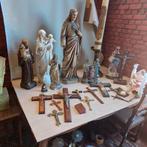 Lot heilige beelden en kruisbeelden, Antiek en Kunst, Ophalen