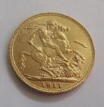 Great Britain 1 sovereign 1911, Postzegels en Munten, Verzenden, Goud