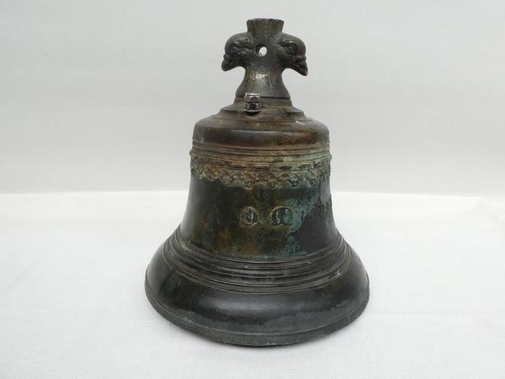 Antieke bronzen torenklok, hoogte 31cm, Antiek en Kunst, Antiek | Religieuze voorwerpen, Ophalen