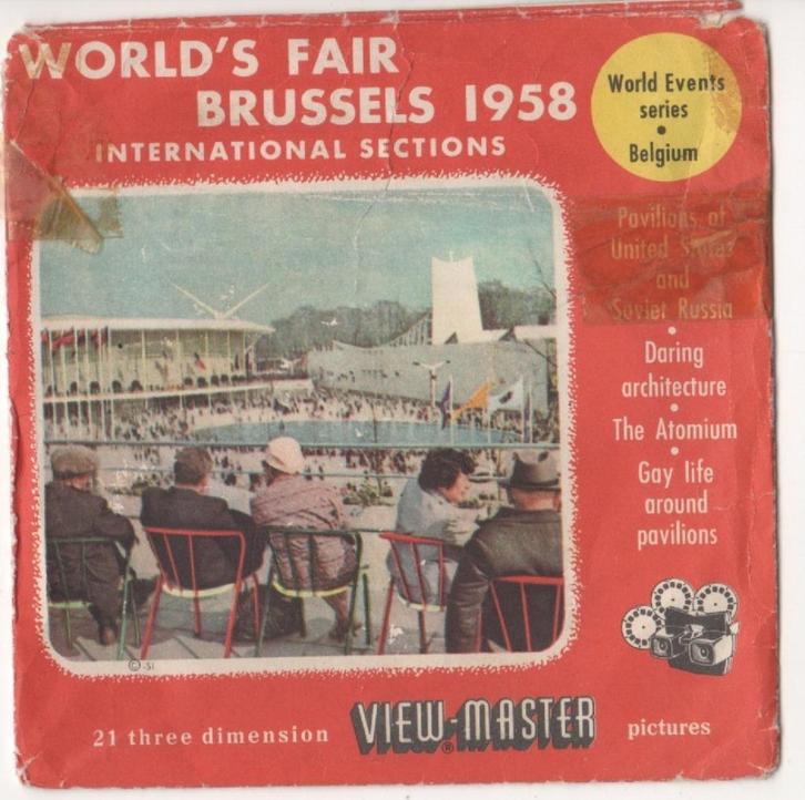 View-master Universal Expo 1958 - 1991 A B C International, Antiek en Kunst, Antiek | Speelgoed, Ophalen of Verzenden