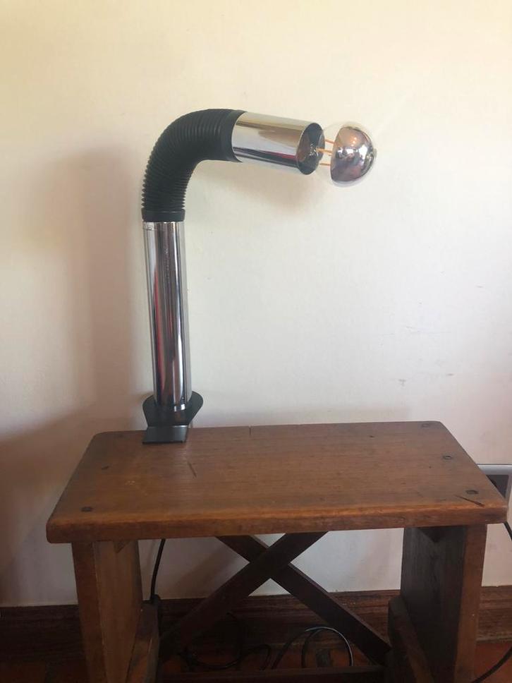 Lampe serpent TARGETTI SANKEY de E.BELLINI vintage space-age, Antiquités & Art, Curiosités & Brocante, Envoi