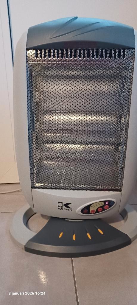 Halogeen straalkachel verwarming, Elektronische apparatuur, Ventilatoren, Zo goed als nieuw, Ventilator met afstandsbediening