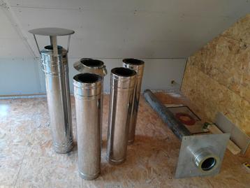 Tuyau à double paroi pour poêles à bois et appareils similai, Enlèvement, Comme neuf